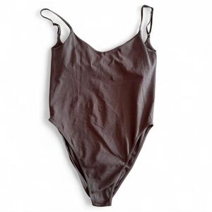 NWOT Free People Intimately Seamless High Cut Gray Bodysuit Medium